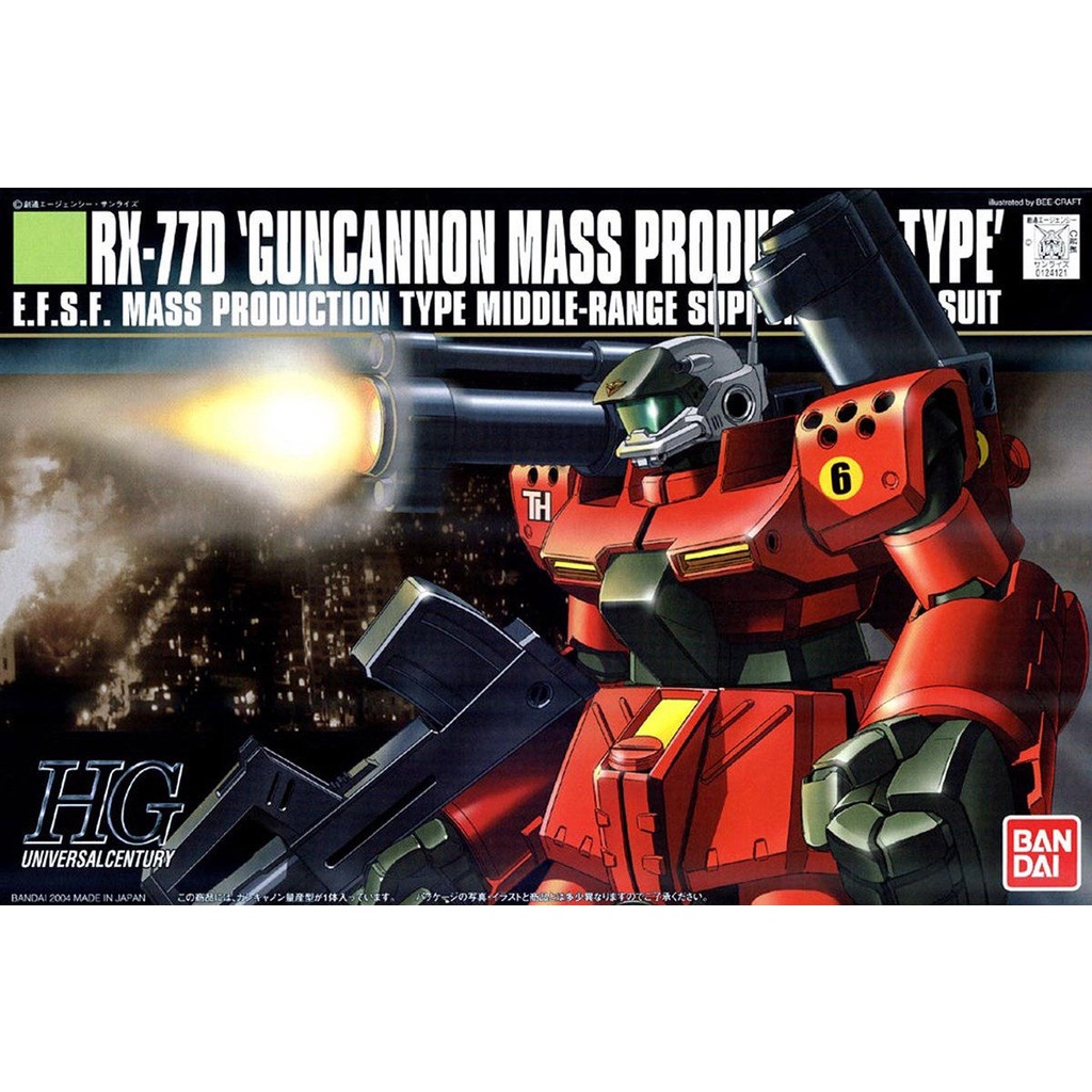 Mô Hình Gundam HG GUNCANNON MASS PRODUCTION Bandai 1/144 HGUC UC Đồ Chơi Lắp Ráp Anime Nhật