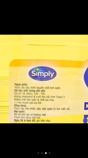 Dầu simply 5 lít