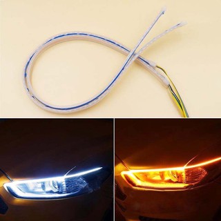 Cặp dây đèn led mí xe hơi daylight ~ kết hợp xi nhan có hiệu ứng chạy đuổi)