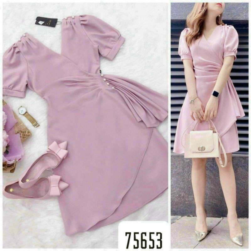 Đầm dự tiệc đính ngọc eo