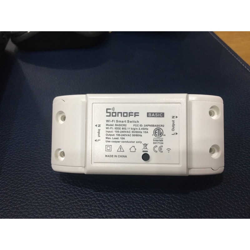 Công tắc Wifi Sonoff Basic R2 bản Quốc tế Tiếng Anh