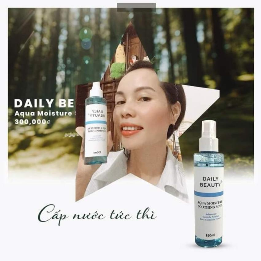 Xịt khoáng cấp ẩm làm dịu, kiềm dầu trắng da của daily beauty hàn quốc 150ml