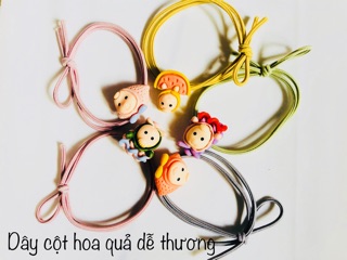 1 dây cột tóc hoạt hình hoa quả dễ thương