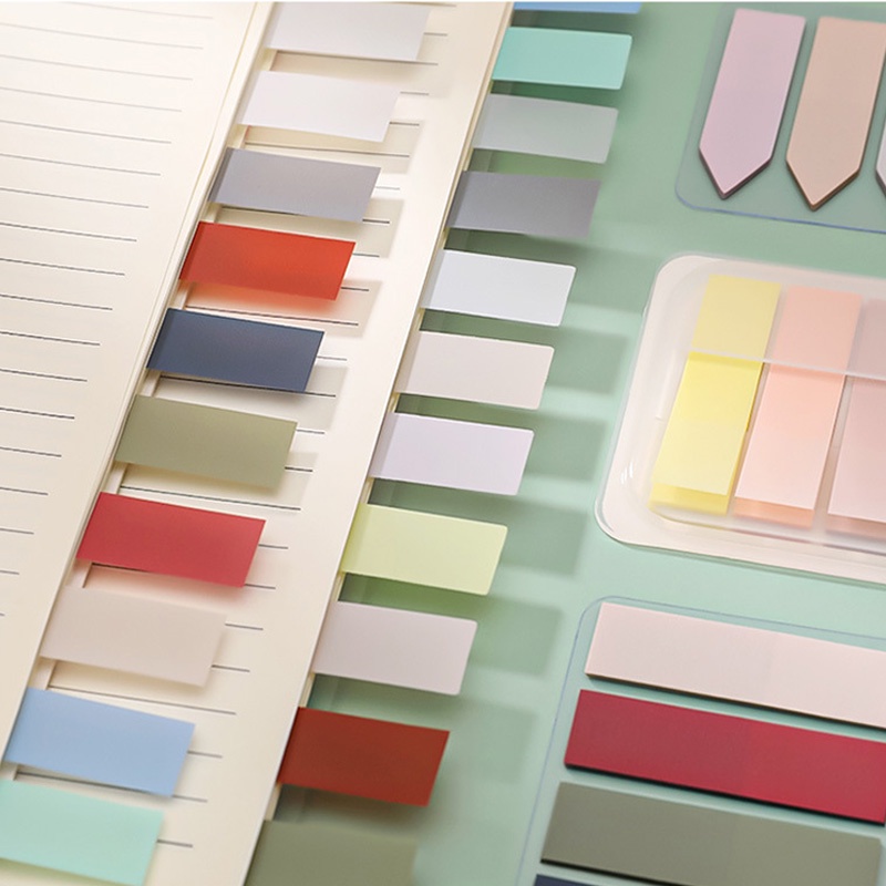 Morandi Giấy ghi chú dán ghi chú phân loại màu sắc phân loại thời gian N times