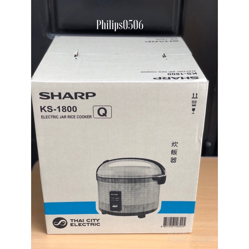 Nồi Cơm Điện Sharp Thái KSH-1800 1.8L  Bảo Hành 12 tháng