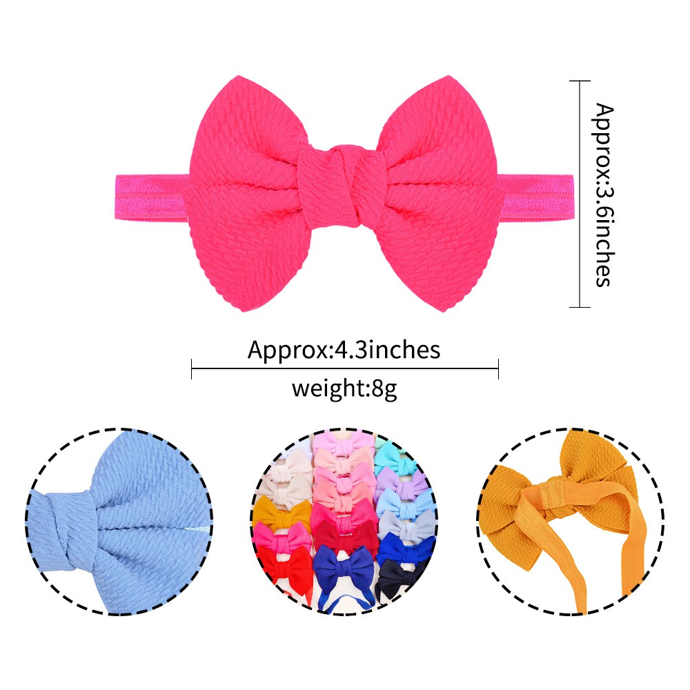 Băng đô KIDSBOWS bằng vải thun phối nơ dễ thương dành cho bé gái