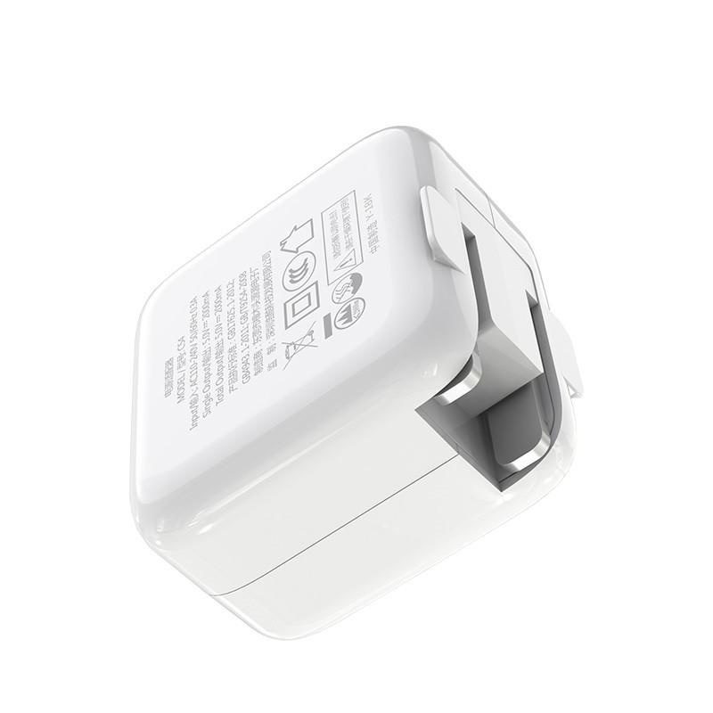 CỐC SẠC HOCO C54 DÒNG 5V / 2A / 3C 2 CỔNG RA