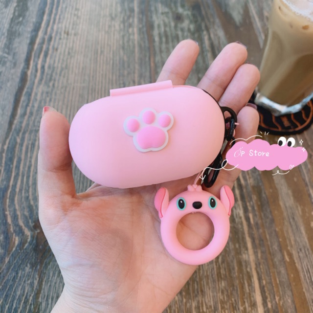 Combo ốp samsung + ốp tai nghe Galaxy Buds (Buds+) hồng silicon dẻo chống sốc Samsung s10+ , s10 , s8+ , s7e