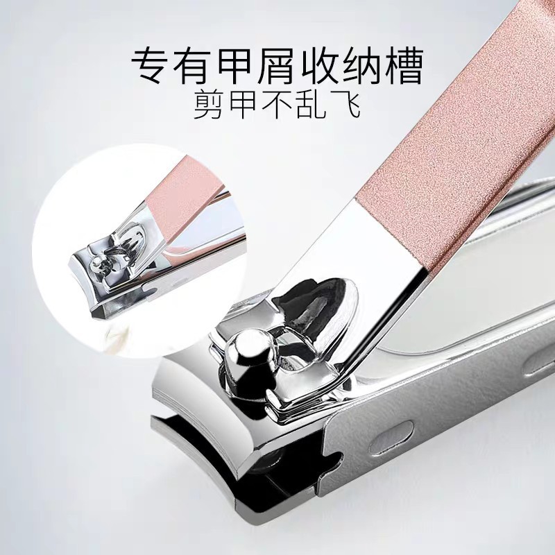 HÀNG MỚI Bộ Cắt, Bấm Dũa Móng Tay 3DM 18 Chi Tiết Nail Care Cao Cấp Tiện Dụng -  Da màu hồng siêu xinh