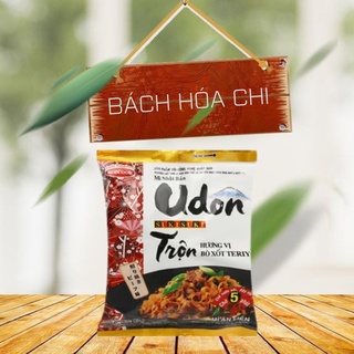 Thùng 24 gói Mì Udon Sưkisưki trộn hương vị bò