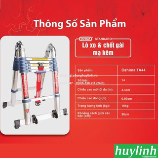 THANG NHÔM RÚT ĐÔI CHỮ A OSHIMA TA-44