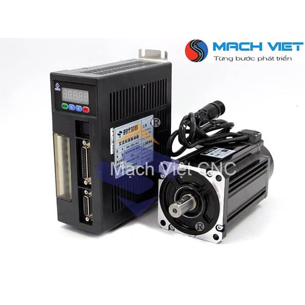 Động cơ AC Servo 750W/ 1,0kw Mặt Bích 90 Times Brilliant (Động cơ + Cáp + Driver )