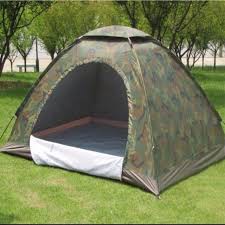 Lều phượt cắm trại vải dù rằn ri , lều du lịch 2 lớp picnic gia đình , chống muỗi , chống nước cho 2-3 người - UNIV