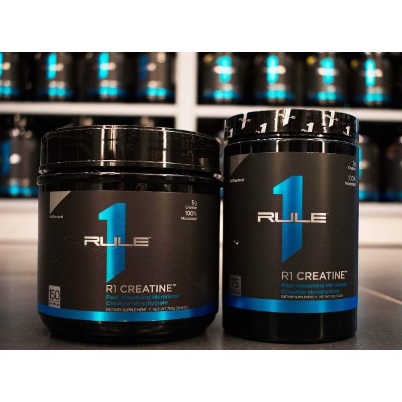 RULE 1 CREATINE Monohydrate Tăng Cơ Tăng Sức Mạnh 375g - 75 Servings