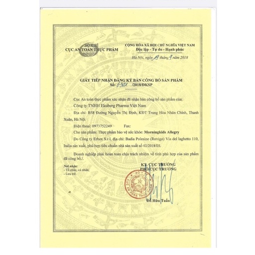 SIRO TĂNG ĐỀ KHÁNG MORNING KIDS BỔ SUNG ĐA VITAMIN CHO TRẺ