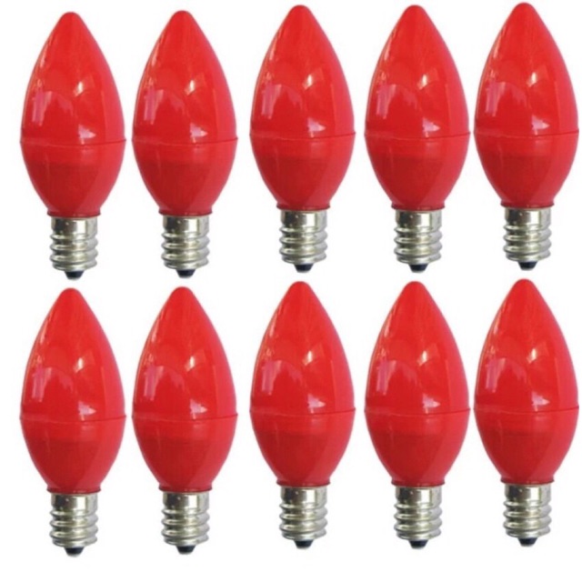 Bộ 10 bóng đèn led cà na màu đỏ cho đèn thờ