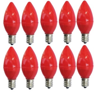 Bộ 10 bóng đèn led cà na màu đỏ cho đèn thờ