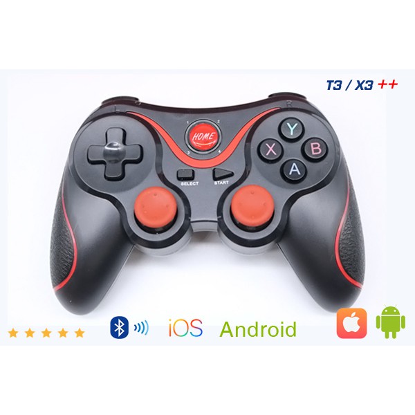 Tay Cầm Chơi Game X3/T3 Có Bluetooth Cho Smartphone, PC, Laptop, Android, IOS, Windows Có Giá Kẹp Điện Thoại