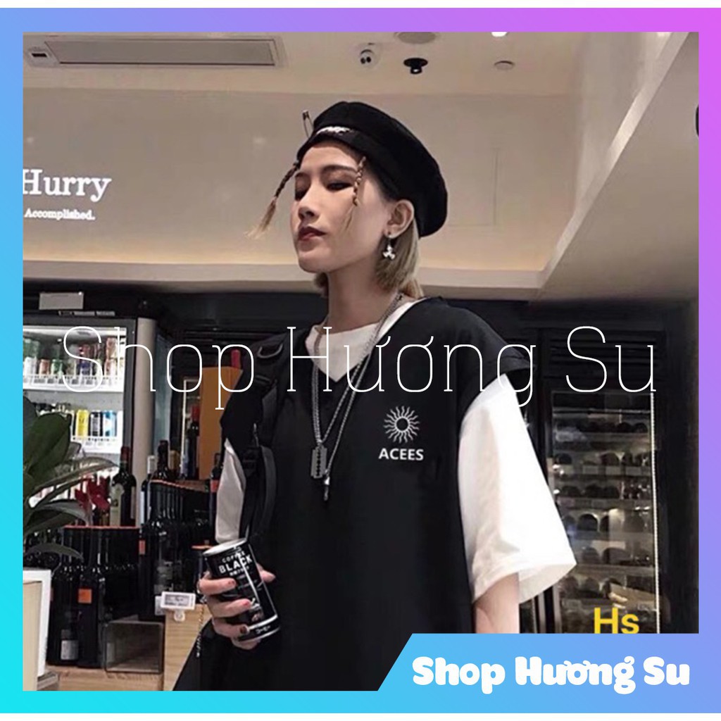 Unisex Áo Gile Nam Nữ Đẹp Oversize ACEES-HươngSu-(321-ACEES)
