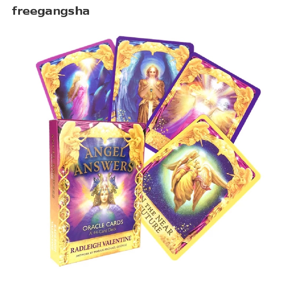 [FREG] Tarot Cards Angel Answers Oracle Cards Board Games English Party Playing Card  FDH