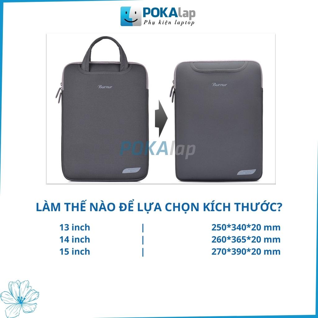 Túi chống sốc laptop, macbook Bunner POKA 40 đàn hồi SBR cao cấp chống nước 13,14,15 inch - POKALAP (tặng kèm lót chuột)