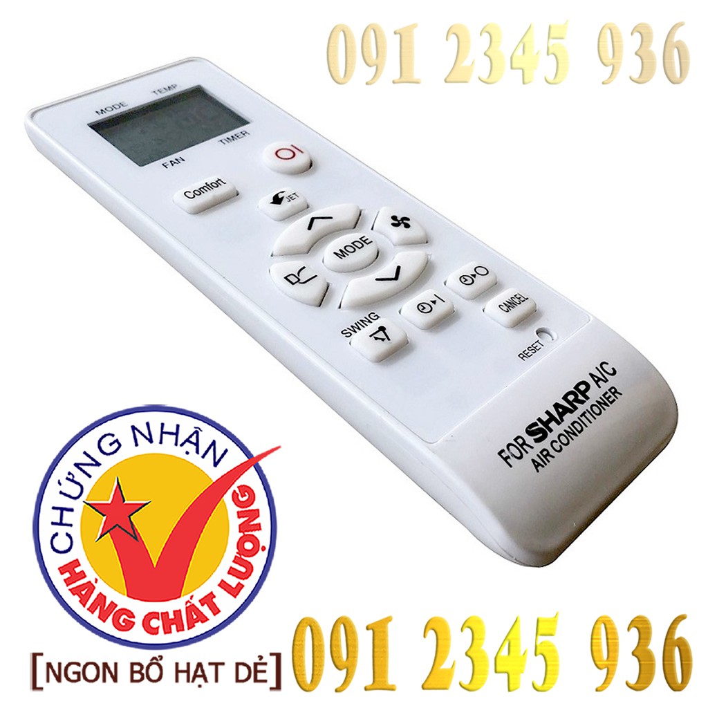 Remote Điều khiển cho Điều hòa Máy lạnh SHARP &quot;HÀNG ĐẸP&quot;. (Mẫu số 5)