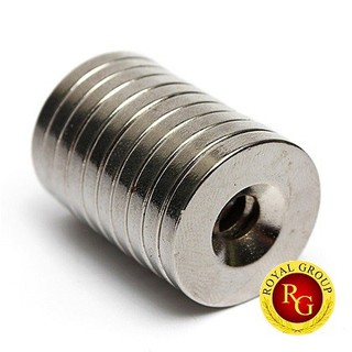 ( TGNC) Nam châm viên 24,6x4,5 lỗ 5mm