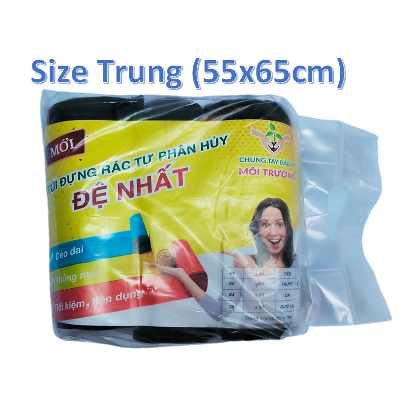 Túi Đựng Rác Đen 1kg Tự Hủy