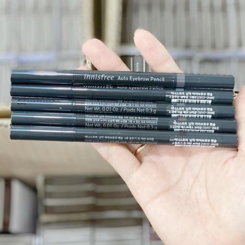 Chì kẻ mày Innisfree Auto Eyebrow Pencil 2 đầu