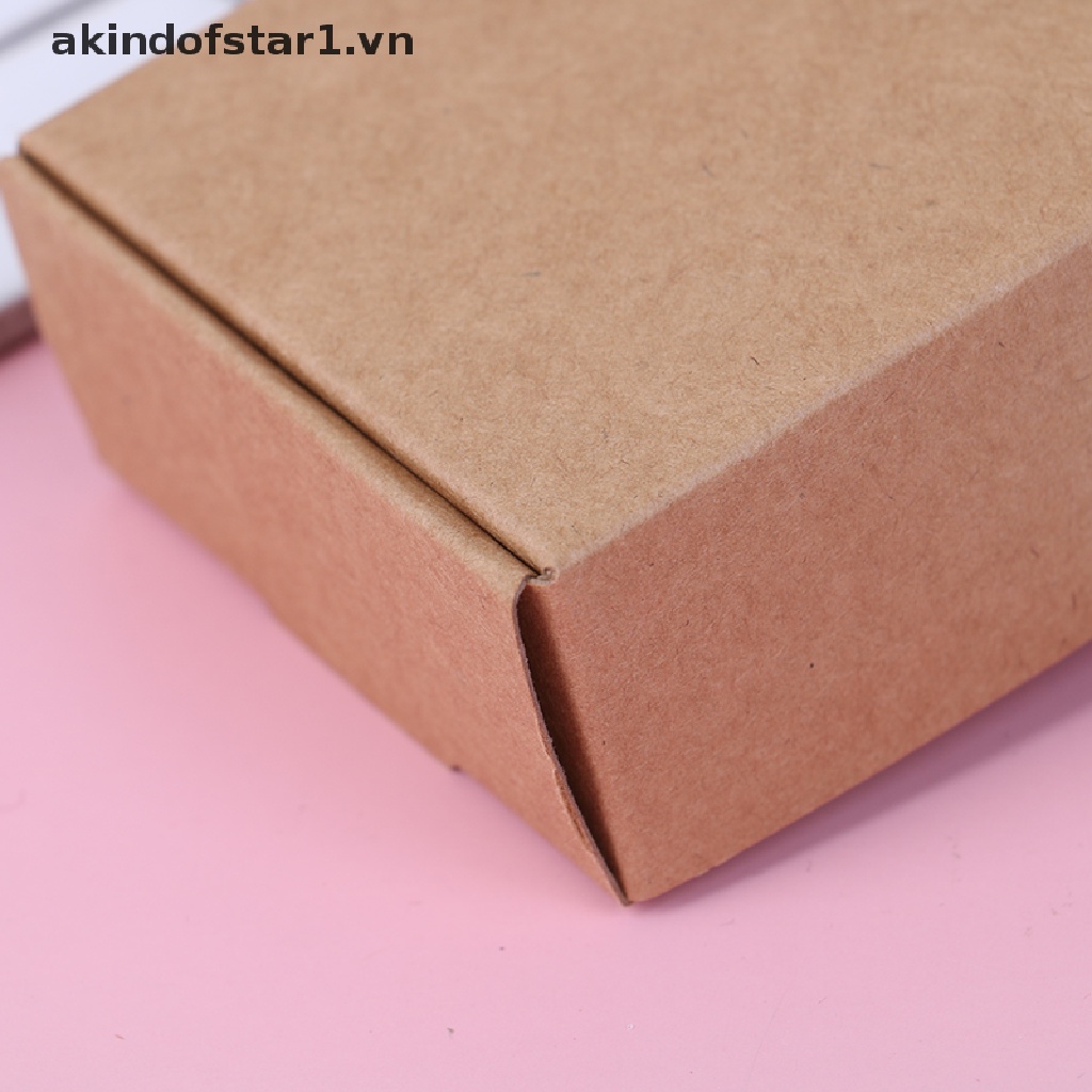 Set 10 hộp đựng xà phòng giấy kraft màu nâu thủ công kindstar1.vn}