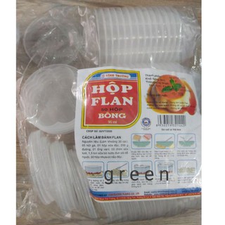 50 Hũ flan Hộp flan Khuôn Bánh Flan/ Sữa Chua/ Rau Câu Hình Bông 90ml