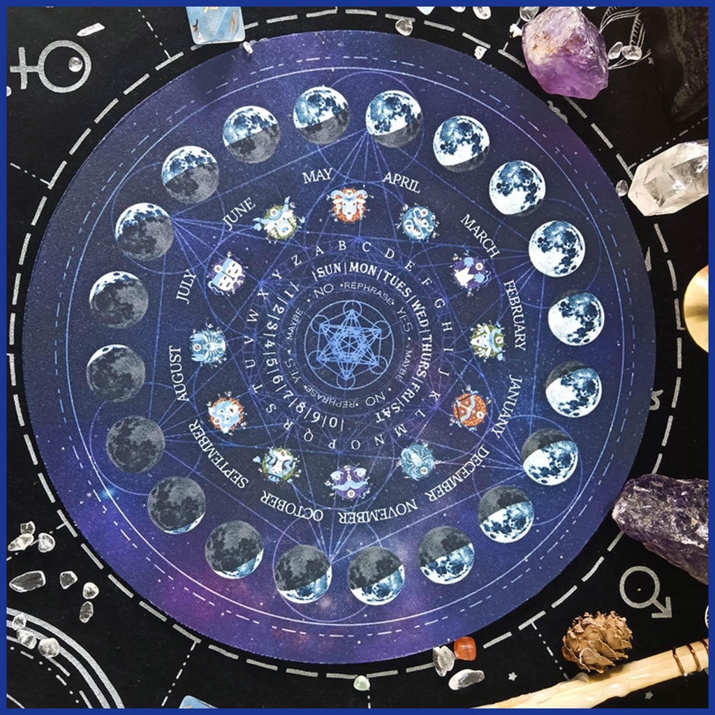 Thảm Cao Su Trải Bàn Chơi Bài Tarot 8.66in Tiện Dụng