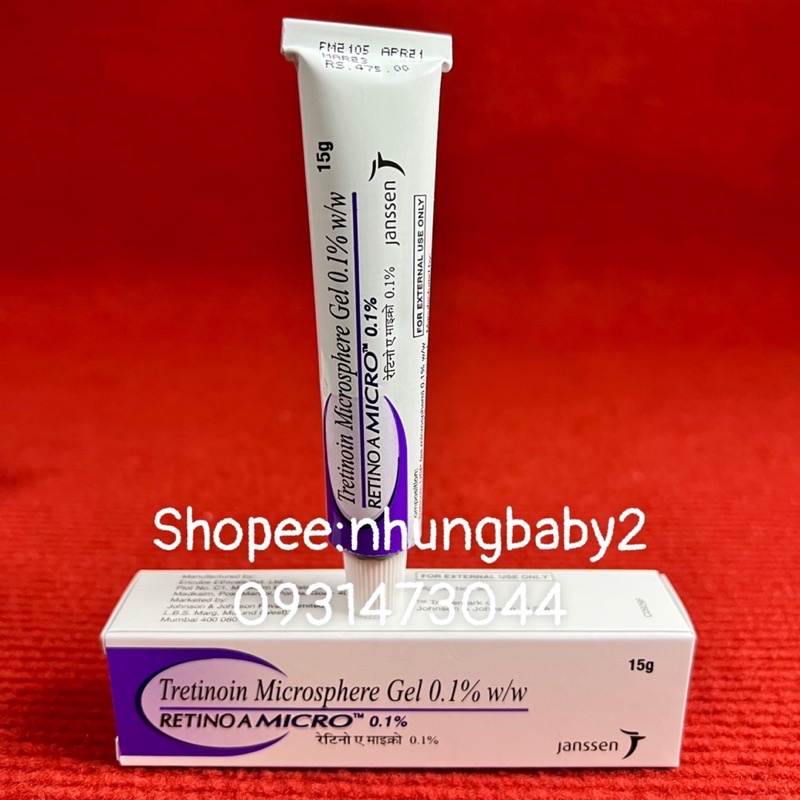 Tretinoin microsphere Gel 0.04% - 0.1% retino A micro giảm mụn trẻ hóa da | BigBuy360 - bigbuy360.vn