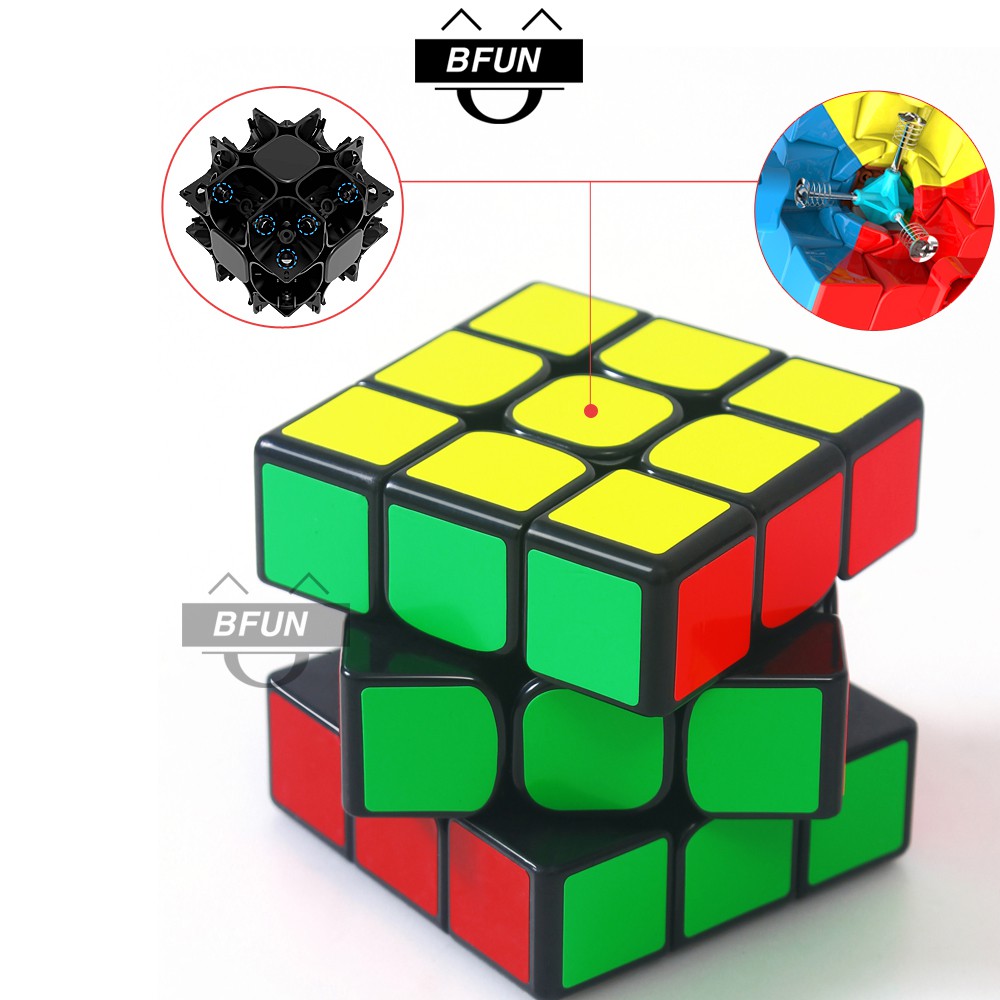 Rubik 3x3 VIỀN ĐEN Xoay Trơn Mượt Loại Xịn - Rubik 3x3 Giá Rẻ, Đồ Chơi Phát Triển Trí Tuệ, Đồ Chơi Trẻ Em BFUN