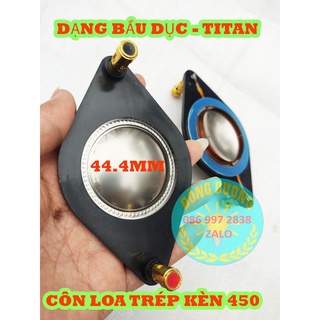 Coil loa trép 450 hình bầu dục - dây đồng - màng titan - cọc nhấn - giá 1 cái