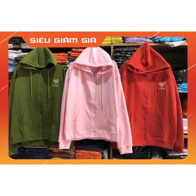 Áo khoác Hoodie HEART unisex (Ảnh thật)