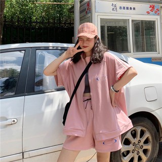 [ORDER]SET ĐỒ THỂ THAO HỒNG ULZZANG DÀI/NGẮN