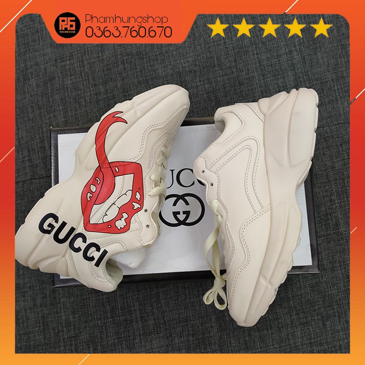 Giày thể thao sneaker Gucci MÔI SIÊU CHẤT HÀNG ĐẸP 🔥 Dễ phối đồ nhất 🍁 Full Box + Full Bill