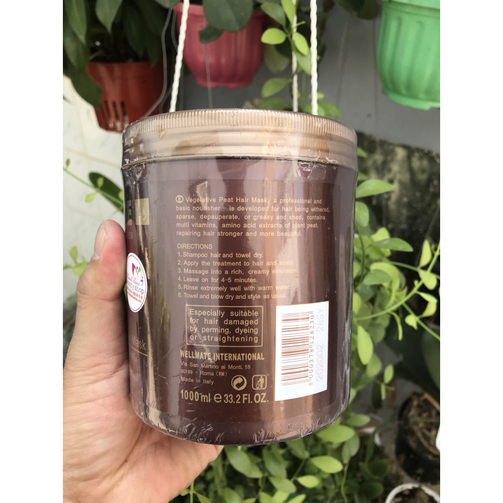 Kem ủ tóc siêu mượt Wellmate Vegetative Peat Hair Mask 500ml