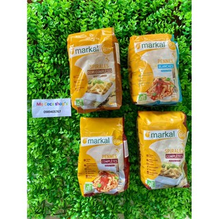 Mì xoắn lứt, bán lứt và nui trắng hữu cơ Markal 500g