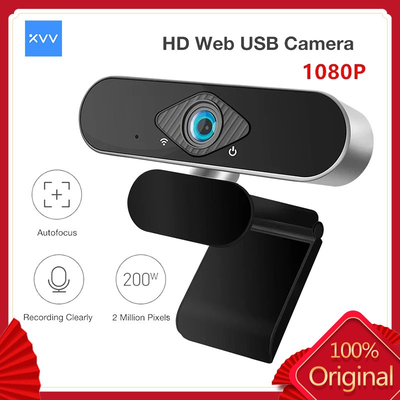 Webcam Xiaovvv 1080p Có Micro Góc Rộng 150 Độ Cho Máy Tính Xách Tay