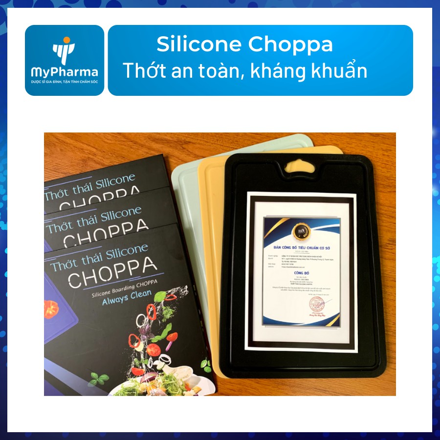 [Thớt thái] Silicone Choppa - Kháng khuẩn, an toàn cho sức khỏe gia đình