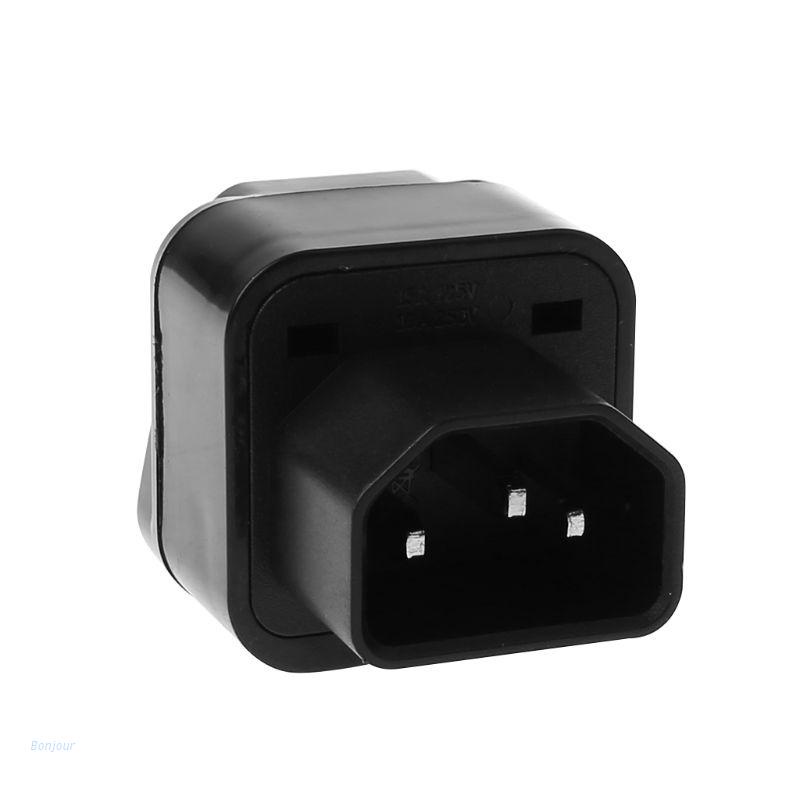 Đầu Chuyển Đổi Nguồn Điện Bonjour Iec 320 C14 Sang Đầu Cái Đen