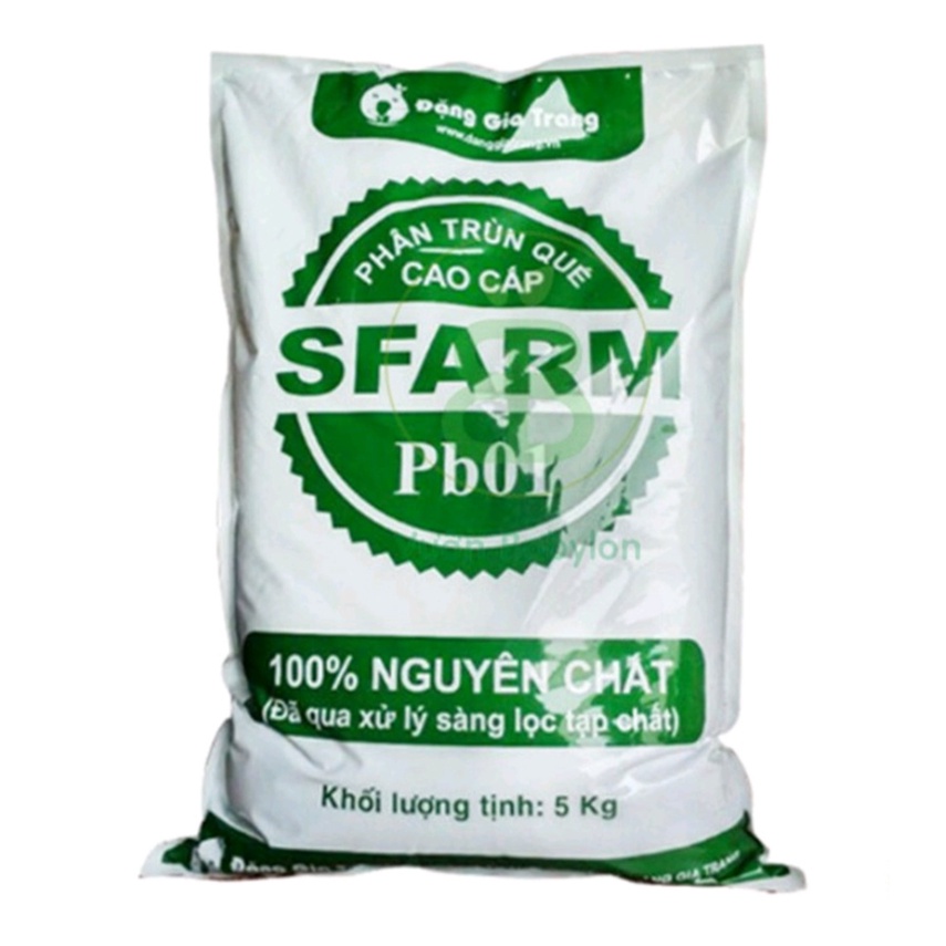 Phân Trùn Quế Cao Cấp Sfarm 5kg