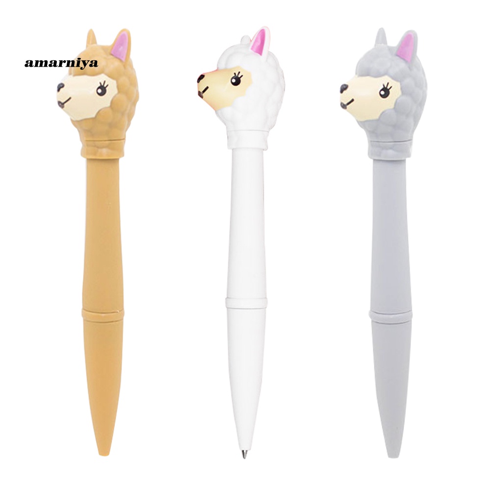 【AY】 Creative Alpaca Pattern Multifunctional LED Light Sound Electronic Ballpoint Pen