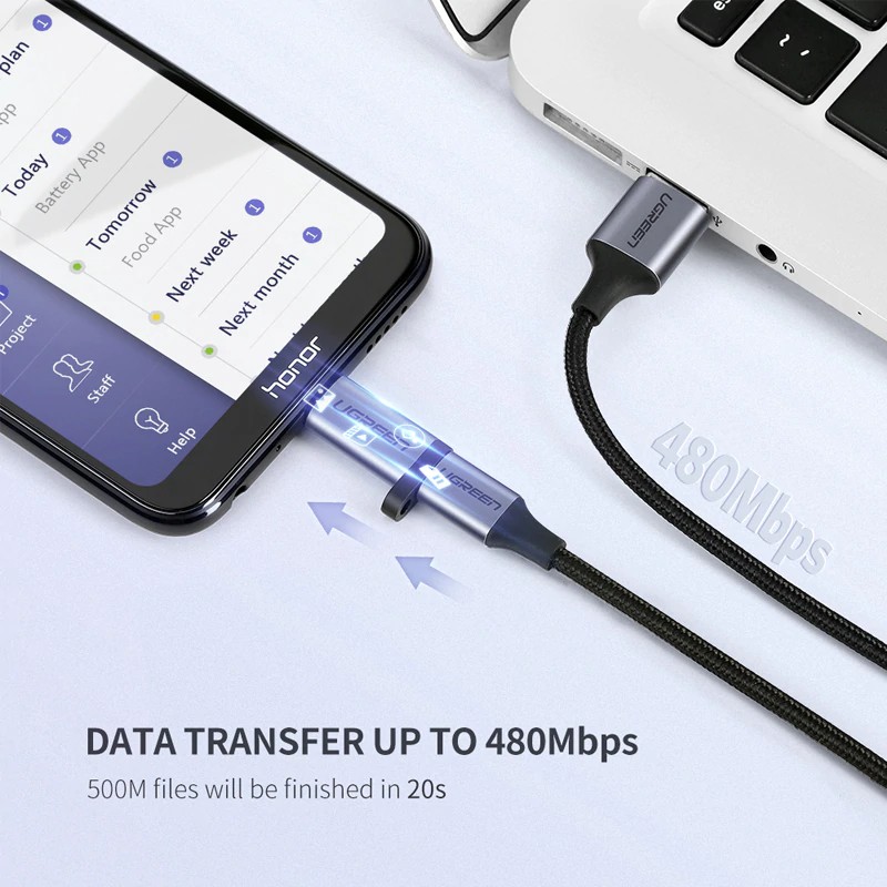 Đầu chuyển đổi cổng Micro USB sang Type-C cho điện thoại Huawei Xiaomi Samsung