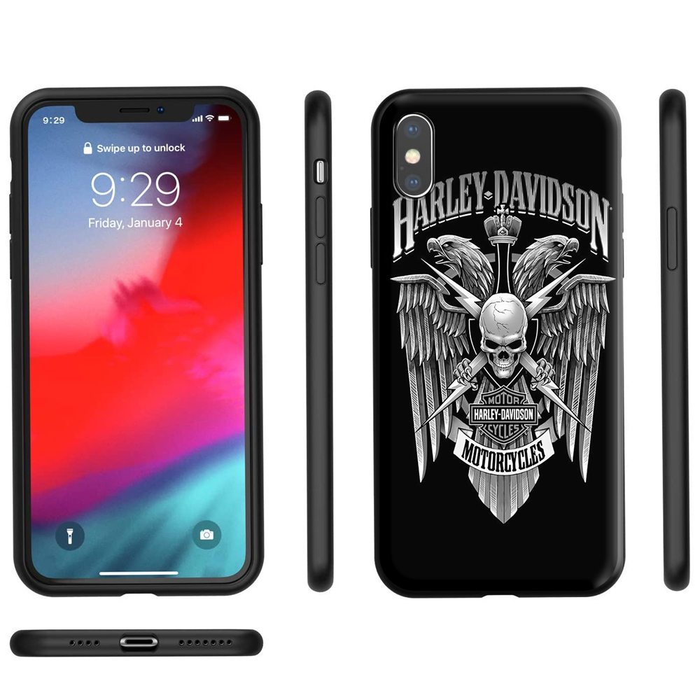 Ốp Lưng Silicon Cho iPhone 12 / 12 mni / 12 Pro / 12 Pro Max / 6 6s Plus Vỏ Mềm TPU Vỏ Harley Davidson