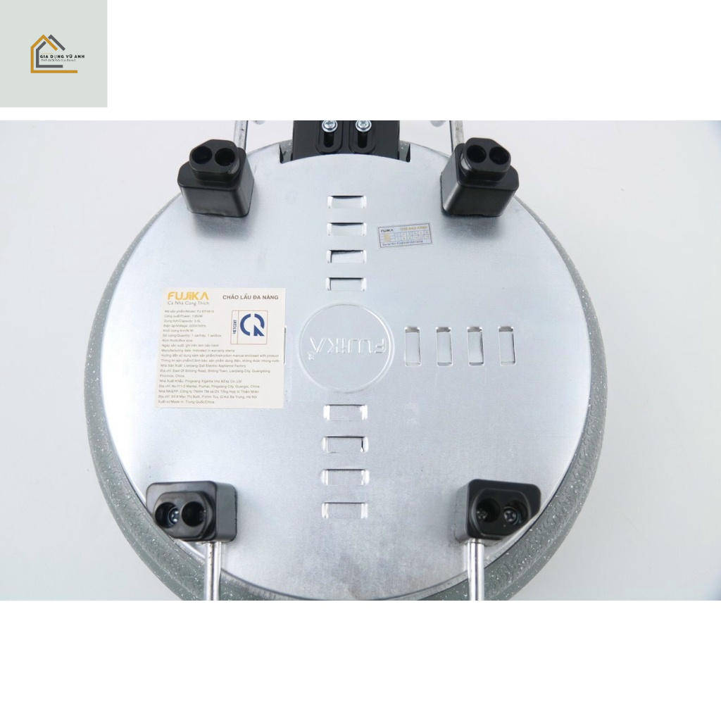 Nồi lẩu , bếp lẩu , chảo lẩu đa năng FUJIKA EP 3915 3.5l hàng chính hãng công suất lớn 1350W  bảo hành 6 tháng