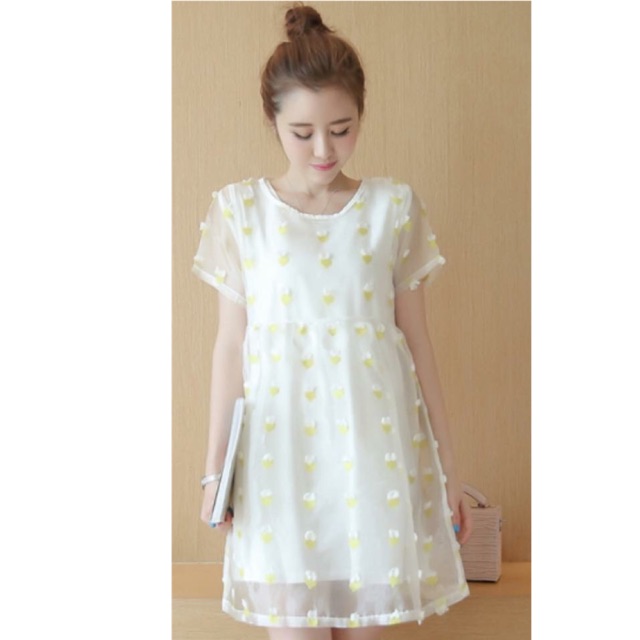 Đầm bầu xinh- váy ren