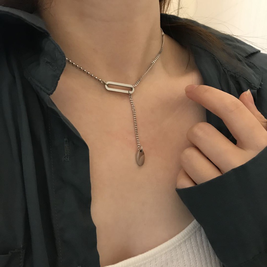 Vòng cổ thanh tròn mới độc đáo đơn giản